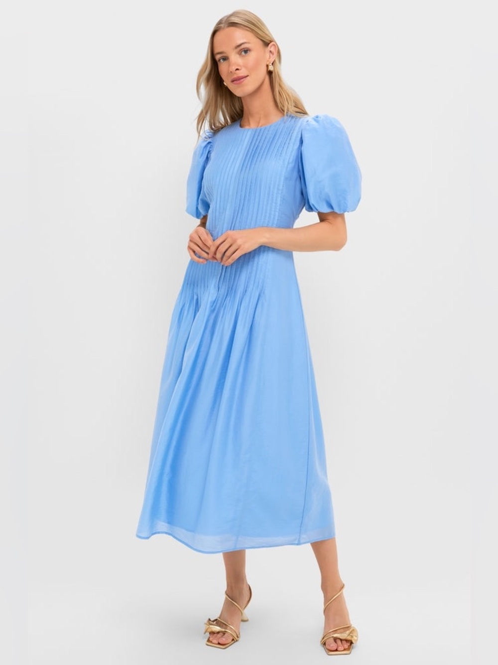 Hyacinth House Tuckernuck Light Blue Cerulean Mere Maxi Dress XS NWT